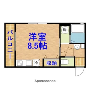 クラシア姉崎【203号室】の間取り