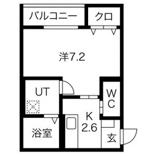 プラザドゥシャレー【2階】の間取り