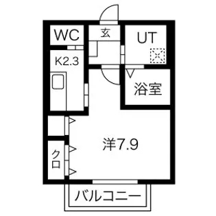 プラザドゥシャレー【3階】の間取り