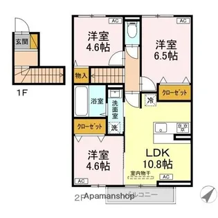千葉県千葉市緑区誉田町1丁目【アパート】の間取り