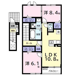 スリー・サークル【2階】の間取り