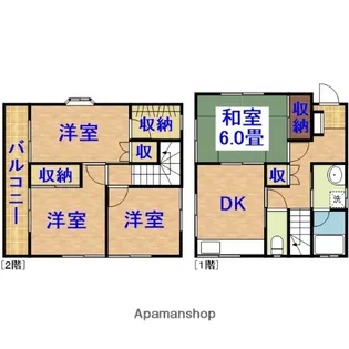 千葉県市原市西広2丁目【一戸建】の間取り