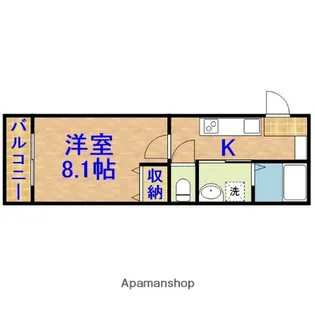 LUA(ルーア)【203号室】の間取り
