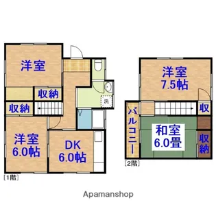 千葉県市原市姉崎【一戸建】の間取り