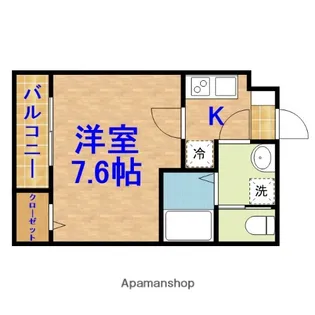 千葉県千葉市中央区村田町【アパート】の間取り