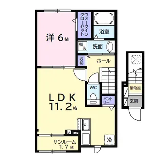 1LDKの間取り画像