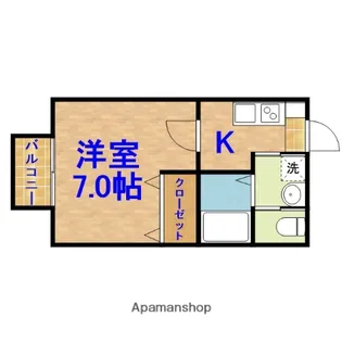 フェリオ葛城【2階】の間取り