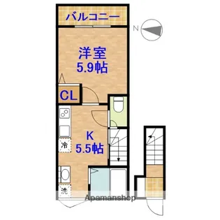 パステール・グランおゆみ野【2階】の間取り