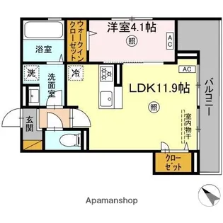 レ・セーナ八幡【2階】の間取り