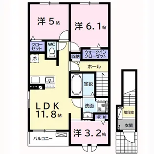 ドリーマーⅠ【2階】の間取り