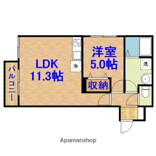 アルプス【2階】の間取り