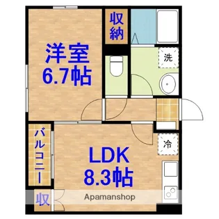 アルプス【1階】の間取り