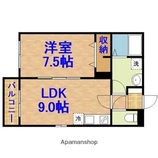 アルプス【1階】の間取り