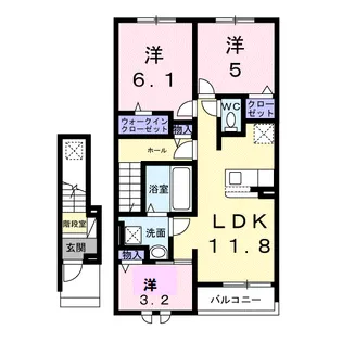 ユウスゲ【2階】の間取り