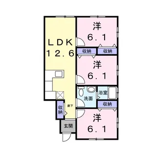 マルモハイム【1階】の間取り