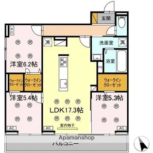 プレアデス【3階】の間取り