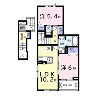 アヴァンセⅢ【2階】の間取り