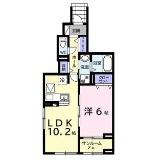 アヴァンセⅢ【1階】の間取り