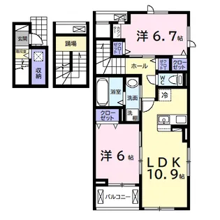 アヴァンセⅢ【3階】の間取り