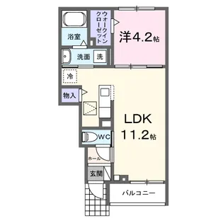 デルーナⅡ【1階】の間取り