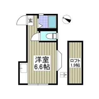 シャトー青葉【103号室】の間取り