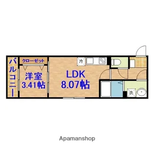 フェリーチェⅥ【303号室】の間取り