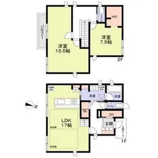 千葉県市原市山木【一戸建】の間取り