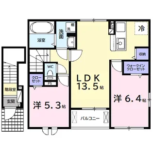 アルタハイムB【2階】の間取り