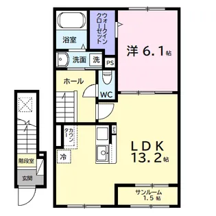 エレガンスロワイエ【2階】の間取り