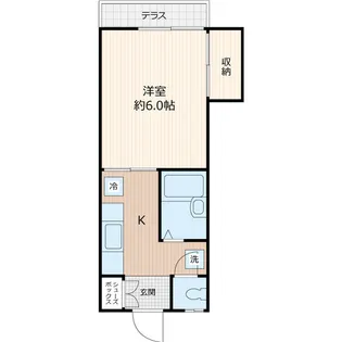 メゾン姉崎【1階】の間取り