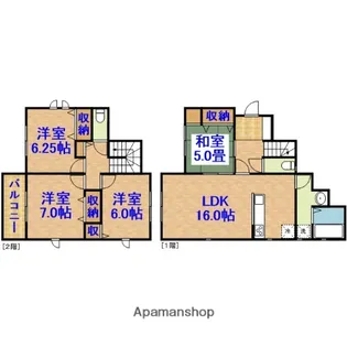 千葉県市原市諏訪2丁目【一戸建】の間取り