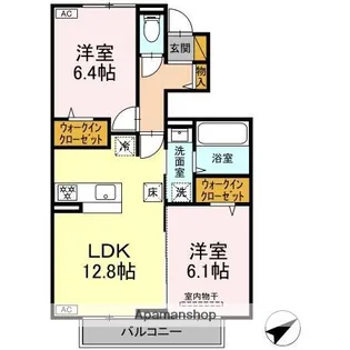 バニュルス Ⅵ【1階】の間取り