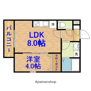 ジーメゾン千葉村田町シャルム【3階】の間取り