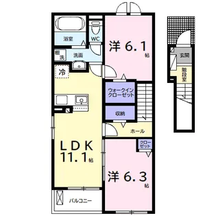 ウルルⅠ【2階】の間取り