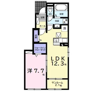 ウルルⅠ【1階】の間取り