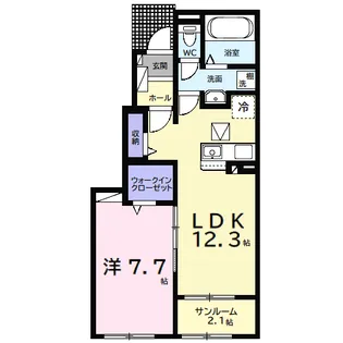 ウルルⅠ【1階】の間取り