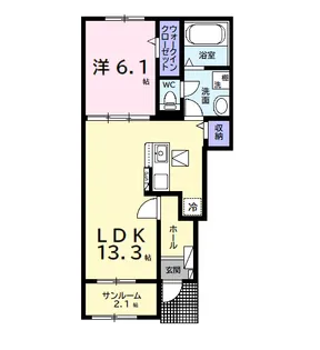 BON VOYAGE【1階】の間取り