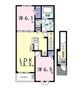 BON VOYAGE【2階】の間取り