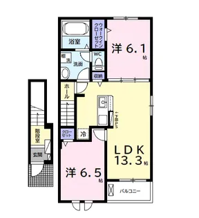 BON VOYAGE【2階】の間取り