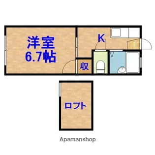 グランドール大巌寺【2階】の間取り
