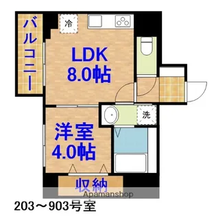 MADER(メーダー)【2階】の間取り
