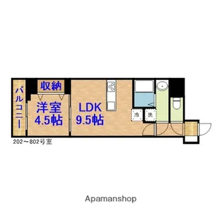 MADER(メーダー)【5階】の間取り