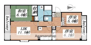 サンライト 公庫【3階】の間取り