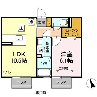 CASTLE(キャッスル)【1階】の間取り