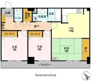 千葉県千葉市緑区おゆみ野3丁目【マンション】の間取り