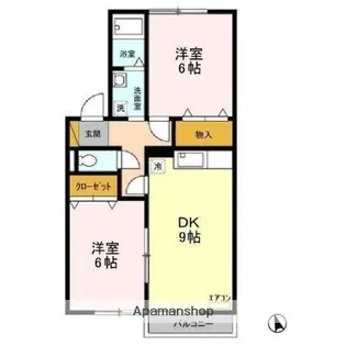 ベルフレール A【1階】の間取り