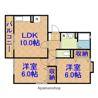メイプルハウスA【3階】の間取り
