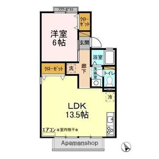 ファーストヴューラ十番館【1階】の間取り