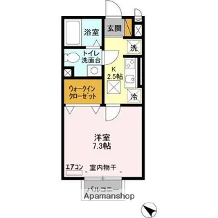 モナリエ稲荷町【1階】の間取り