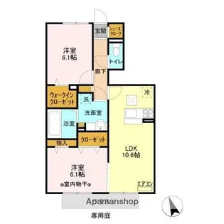 ヴェルデソーレ A【1階】の間取り